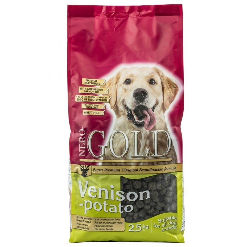 Nero Gold Venison & Potato Sucha Karma dla Psów Dorosłych z Sarniną