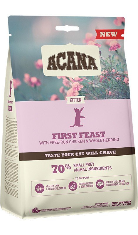 Acana First Feast Karma Sucha dla Kociąt - Opakowanie 340g Przód