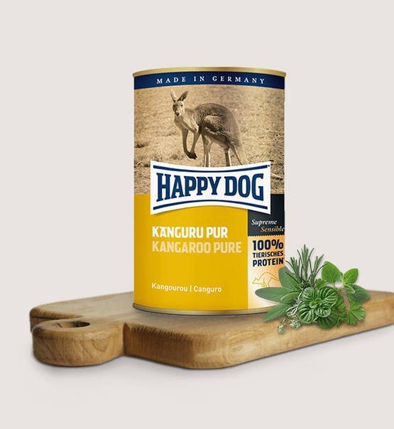 Happy Dog Kanguru Pur Mokra Karma dla Psa z Kangura | Puszka 400g