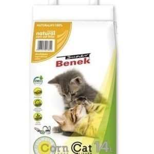 Naturalny Żwirek Super Benek Corn Cat dla kota | Opakowanie 14L