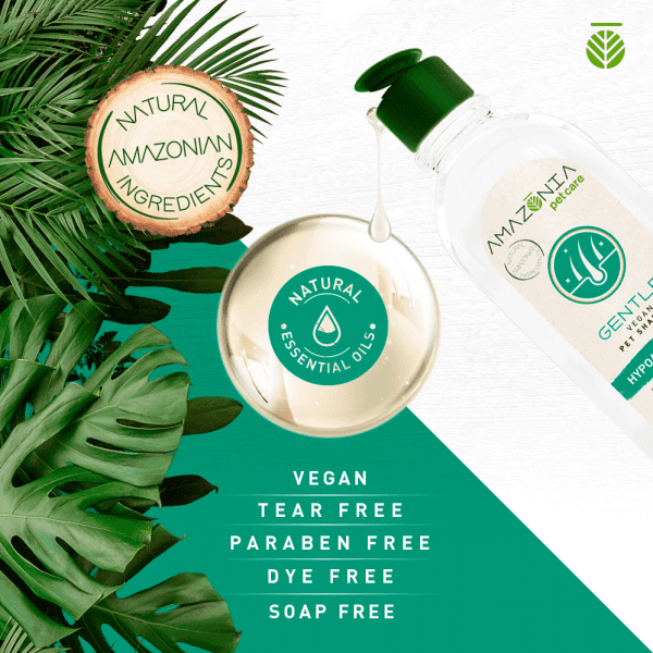 Delikatna Wegańska formuła szamponu "bez łez", nie zawierająca parabenów i barwników.