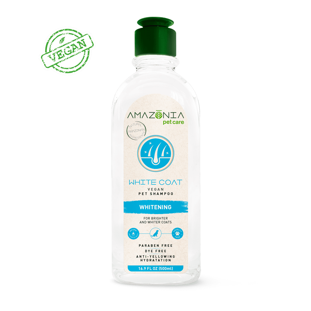Wegański szampon dla psów do białej sierści 500ml | Amazonia Pet Care
