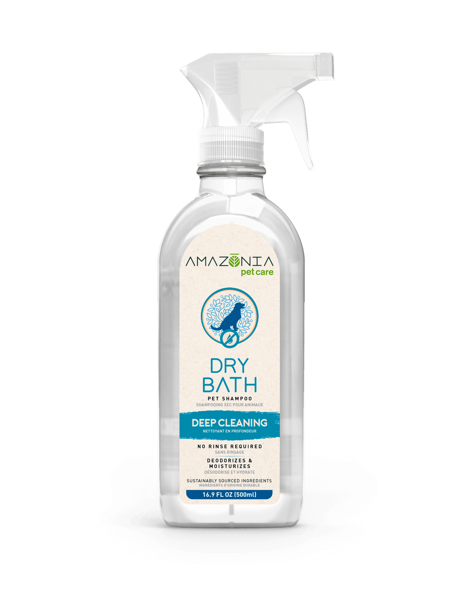 Wegański Suchy Szampon dla psów Amazonia Pet Care 500ml.