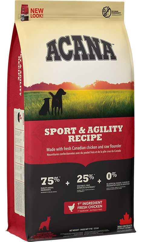 Acana Karma Sucha dla Psa Sport & Agility | Opakowanie 17 kg Przód