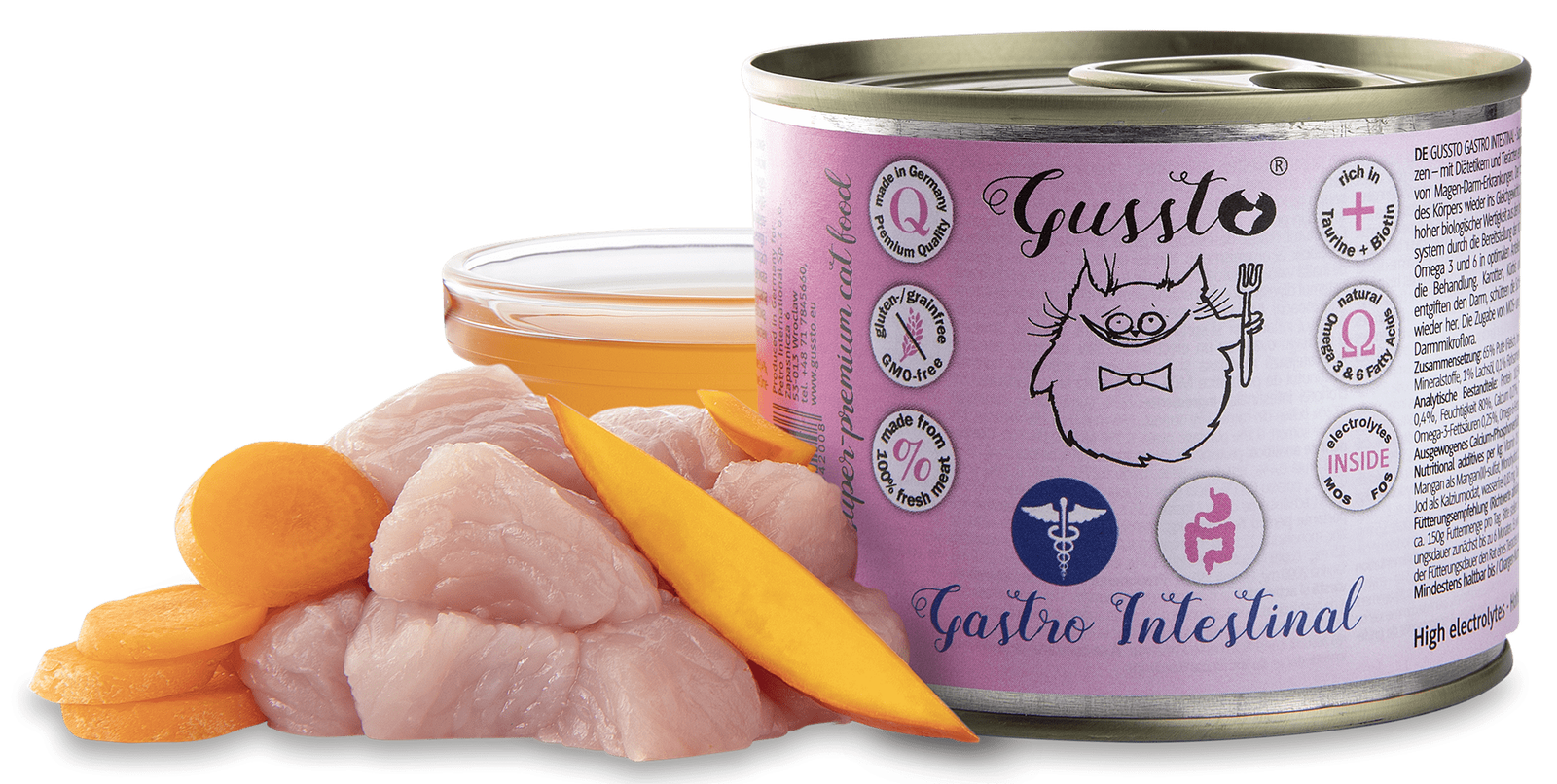 Gussto Vet Gastro Intestinal Dieta dla Kota na Problemy Jelitowe 200g.