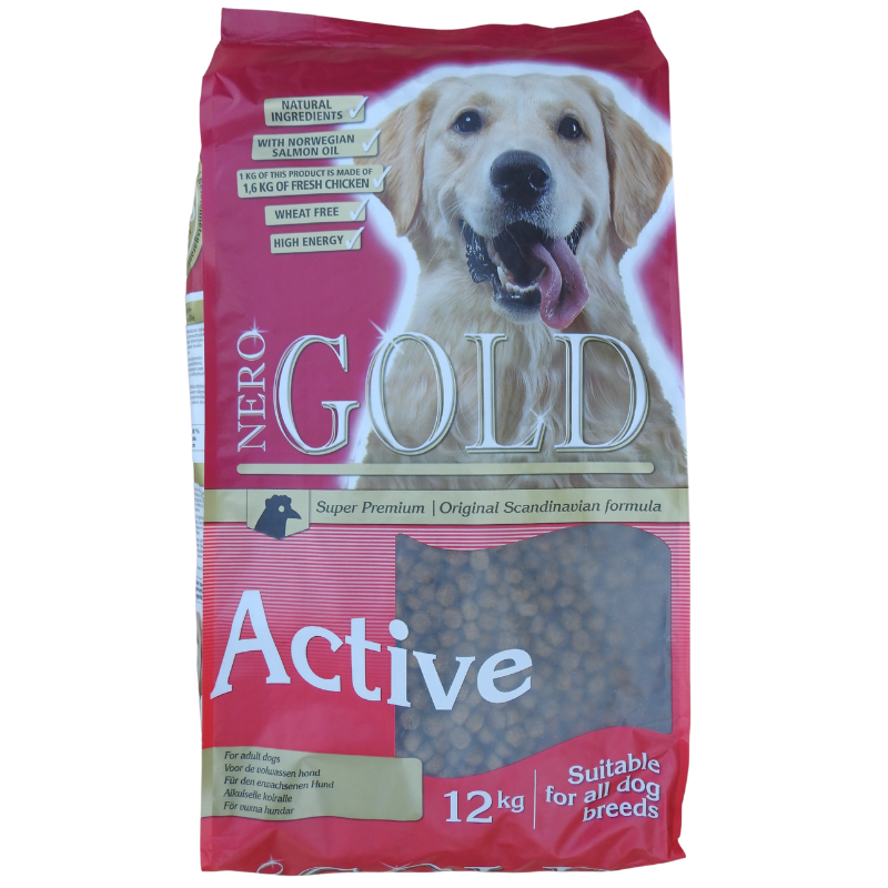 Karma Sucha Nero Gold Active 30% Białka | Opakowanie 12kg