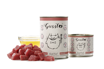 Gussto Fresh Beef świeża Wołowina Mokra karma dla kota.