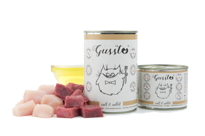 Mokra karma dla kotów: Gussto świeża Cielęcina z Królikiem