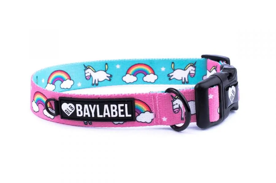 Obroża dla psa BayLabel - Over the Rainbow | 3 rozmiary dla psów.