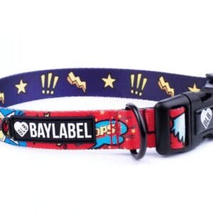 BayLabel Super Hero - Dizajnerska Obroża dla Psa - 5 Rozmiarów