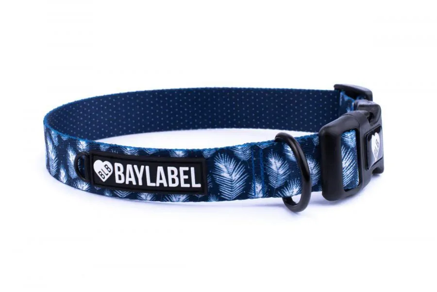 Obroża dla psa BayLabel - Frozen Feathers | 4 rozmiary dla psów.