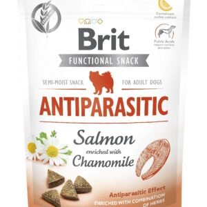 BRIT CARE DOG FUNCTIONAL SNACK ANTIPARASITIC | Przysmaki dla Psa Łosoś & Rumianek 150g