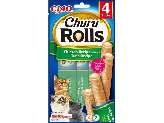 Churu Rolls dla kota - przysmak Tuńczyk z Kurczakiem.