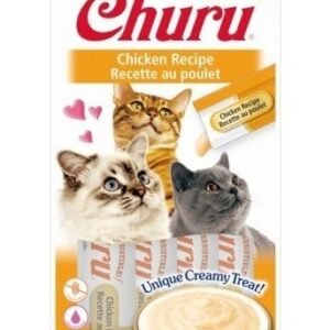 Inaba Creamy Churu Treat 4x14g - kremowy przysmak dla kota, kurczak.