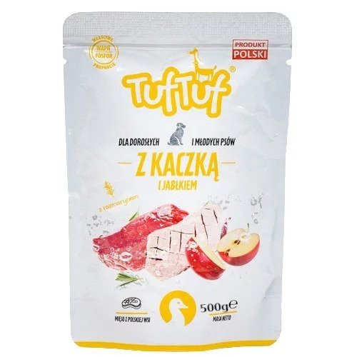 Bult Tuf Tuf saszetka dla psa mielonka kaczka z jabłkiem 500g