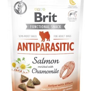 BRIT CARE DOG FUNCTIONAL SNACK ANTIPARASITIC | Przysmaki dla Psa SALMON & CHAMOMILE 150g