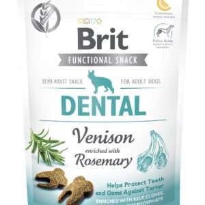 BRIT CARE DOG FUNCTIONAL SNACK DENTAL | Przysmaki dla Psa VENISON & ROSEMARY 150g