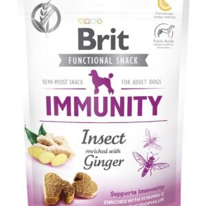 BRIT CARE DOG FUNCTIONAL SNACK IMMUNITY | Przysmaki dla Psa INSECT & GINGER 150g