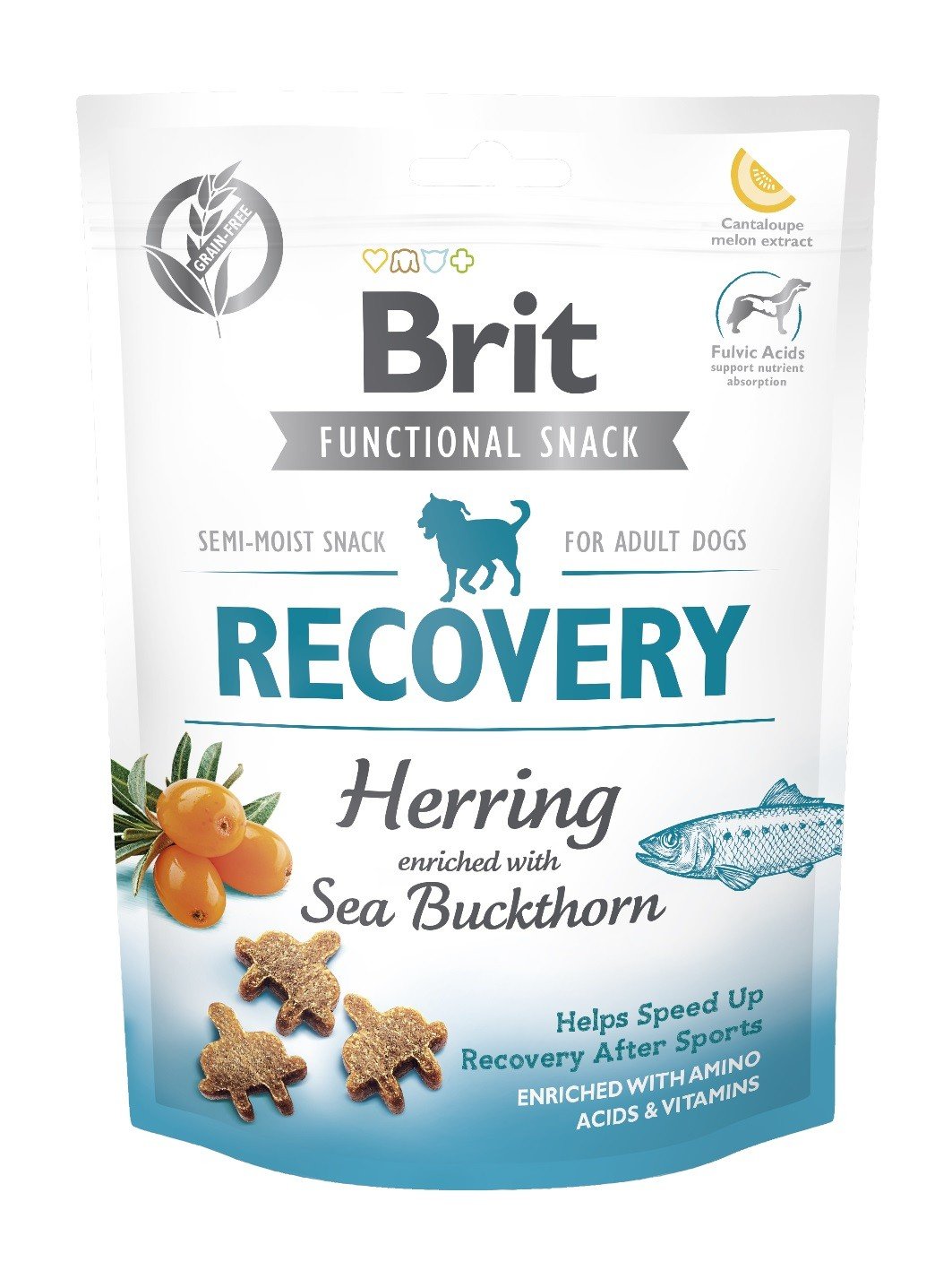 BRIT CARE DOG FUNCTIONAL SNACK RECOVERY | Przysmaki dla Psa HERRING & SEA BUCKTHORN 150g