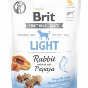 BRIT CARE DOG FUNCTIONAL SNACK LIGHT | Przysmaki dla Psa RABBIT & PAPAYA 150g